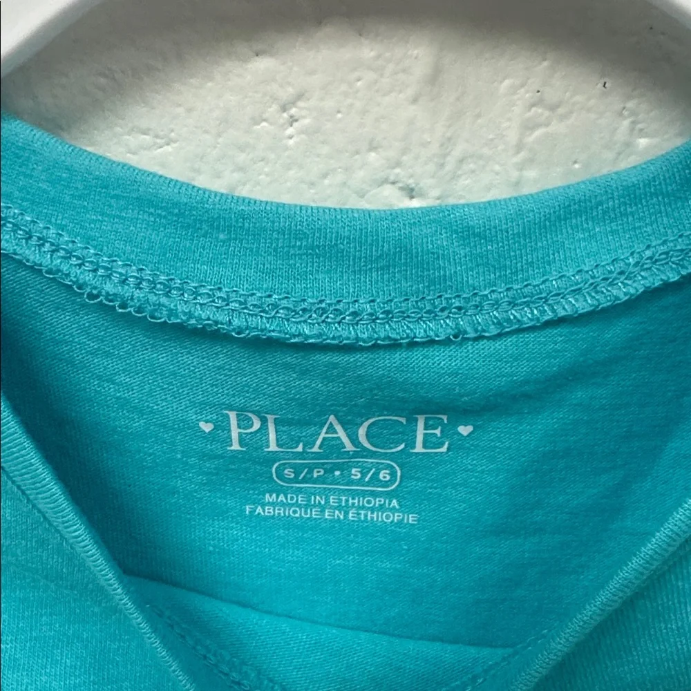 322 NWT The Children's Place Short Sleeve Tie Front Top - Size: Small‎ (5/6)